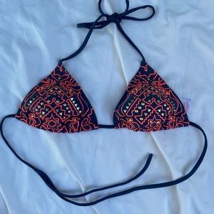 2 FOR $15- embellished triangle bikini top